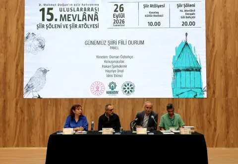 Uluslararası 15. Mevlânâ şiir şöleni, şiir atölyeleri ile başladı
