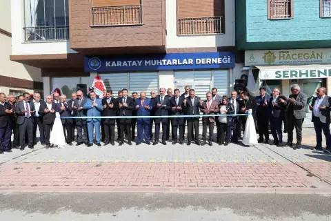 Karatay Muhtarlar Derneği Yeni Hizmet Binası törenle açıldı