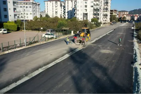 Ordu'da hastane ve üniversite yolu asfaltlanıyor