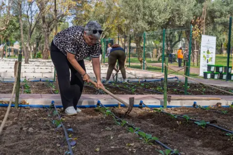 İzmir'de toprakla buluştu, yaşama yeniden tutundu