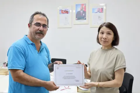 Japon nakışçı Bursa'da 'Türk İşi'ni öğreniyor