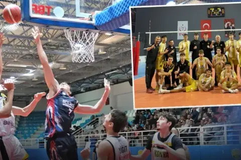 Konya Belediyespor iki branşta da zirvede