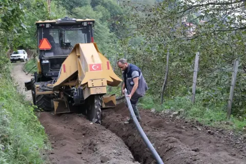 Ordu’da Güvenyurt’a içme suyu hattı