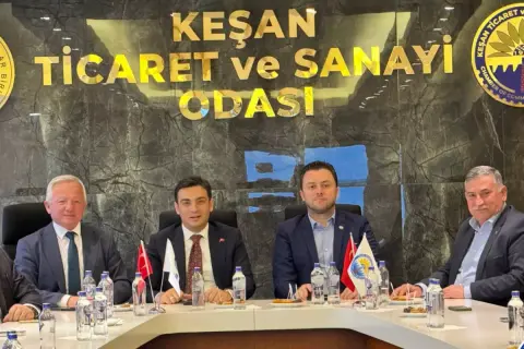 Keşan TSO'ya tebrik ziyaretleri: Kaymakamlar ve Keşanspor geldi
