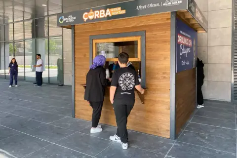 Ordu Şehir Hastanesi'ne ücretsiz çorba desteği