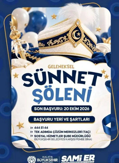 Malatya’da Çocuklar İçin Geleneksel Sünnet Şöleni Düzenlenecek