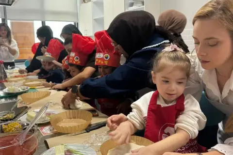 Karasu SGM'de minik şefler pizza yaptı
