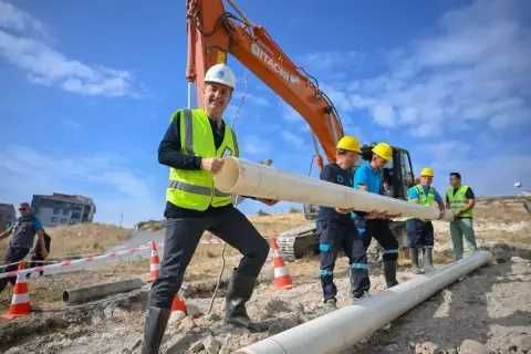 Balıkesir'de 1000 metre asbest boru tarihe karıştı