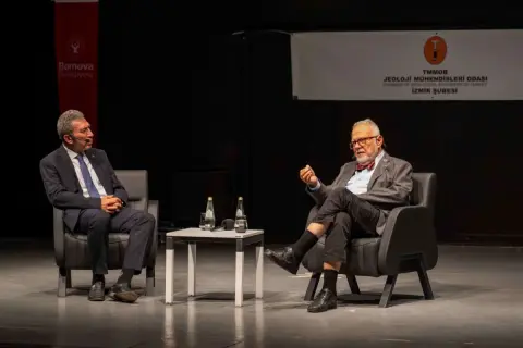 Celal Şengör Bornova'da: 'Medeniyet jeolojiye bağlı'