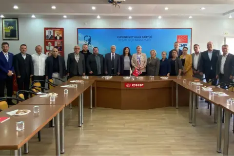 CHP Edirne heyeti Keşan’da ilçe başkanlığıyla bir araya geldi