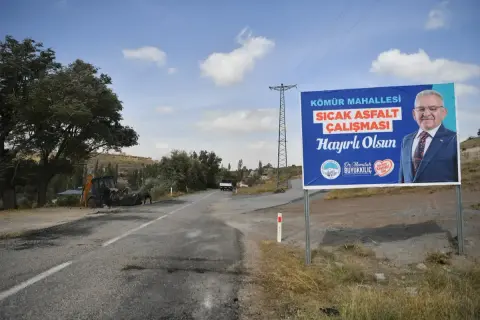 Kayseri Büyükşehir'den Tomarza'ya 2,5 milyonluk asfalt yatırımı