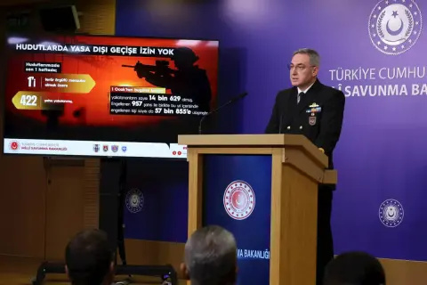 MSB: Bir haftada hudutlarda 422 kişi yakalandı