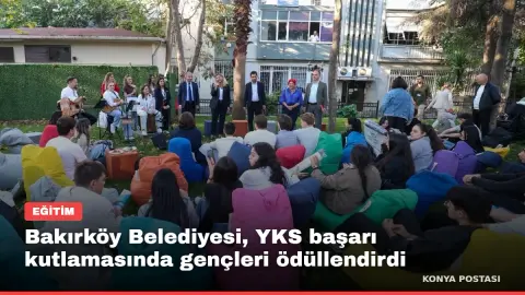 Bakırköy Belediyesi, YKS başarı kutlamasında gençleri ödüllendirdi