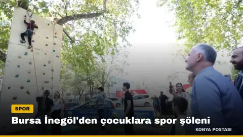 Bursa İnegöl'den çocuklara spor şöleni