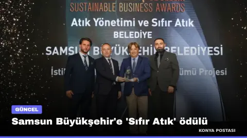Samsun Büyükşehir'e 'Sıfır Atık' ödülü