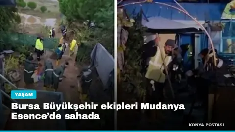 Bursa Büyükşehir ekipleri Mudanya Esence’de sahada