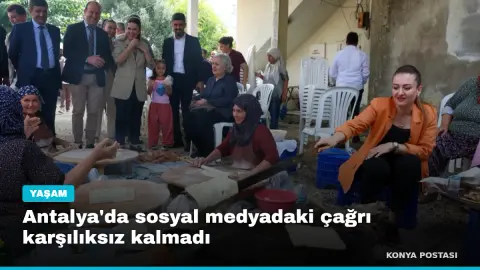 Antalya'da sosyal medyadaki çağrı karşılıksız kalmadı