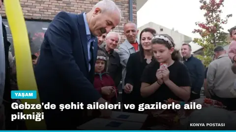 Gebze'de şehit aileleri ve gazilerle aile pikniği