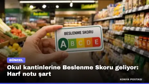 Okul kantinlerine Beslenme Skoru geliyor: Harf notu şart