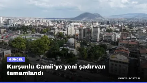 Kurşunlu Camii'ye yeni şadırvan tamamlandı