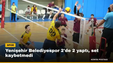 Yenişehir Belediyespor 2'de 2 yaptı, set kaybetmedi