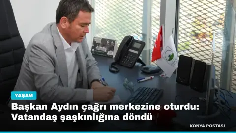 Başkan Aydın çağrı merkezine oturdu: Vatandaş şaşkınlığına döndü