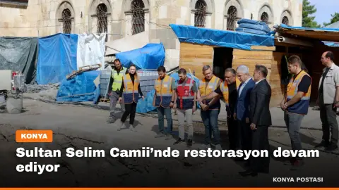 Sultan Selim Camii’nde restorasyon devam ediyor