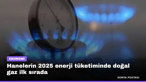 Hanelerin 2025 enerji tüketiminde doğal gaz ilk sırada