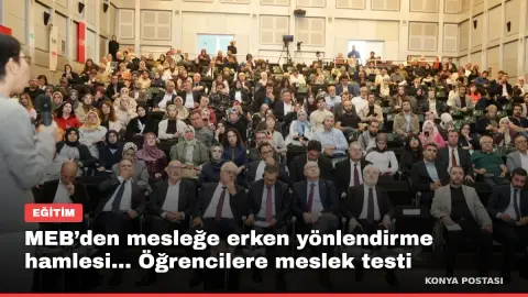 MEB’den mesleğe erken yönlendirme hamlesi... Öğrencilere meslek testi