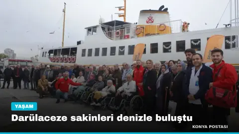 Darülaceze sakinleri denizle buluştu