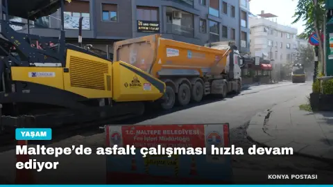 Maltepe’de asfalt çalışması hızla devam ediyor