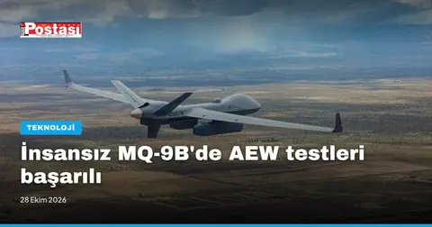 İnsansız MQ-9B'de AEW testleri başarılı