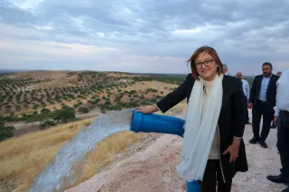 Gaziantep'te 5 bin kişiye hizmet veren su yatırımına yerinde inceleme