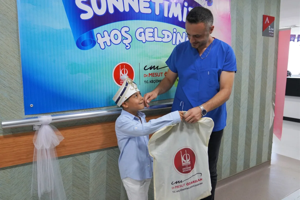 Keçiören'de ücretsiz sünnet: çocuklara kıyafet, ayakkabı, saat hediyesi