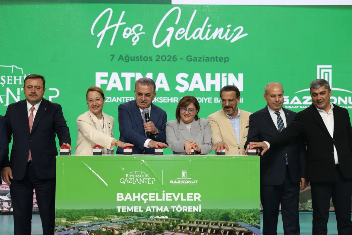 Gaziantep'te 1000 anahtar teslim, 5000 konuta temel