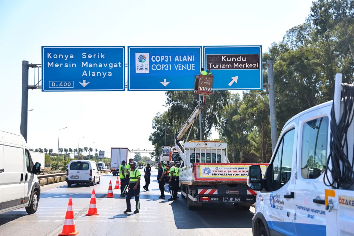 COP31'e hazırlık: Antalya'ya 67 yeni yön levhası