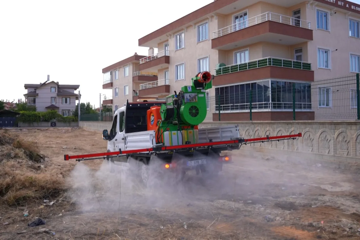 Karatay'da haşereye hava'dan darbe: İlaçlama genişletildi