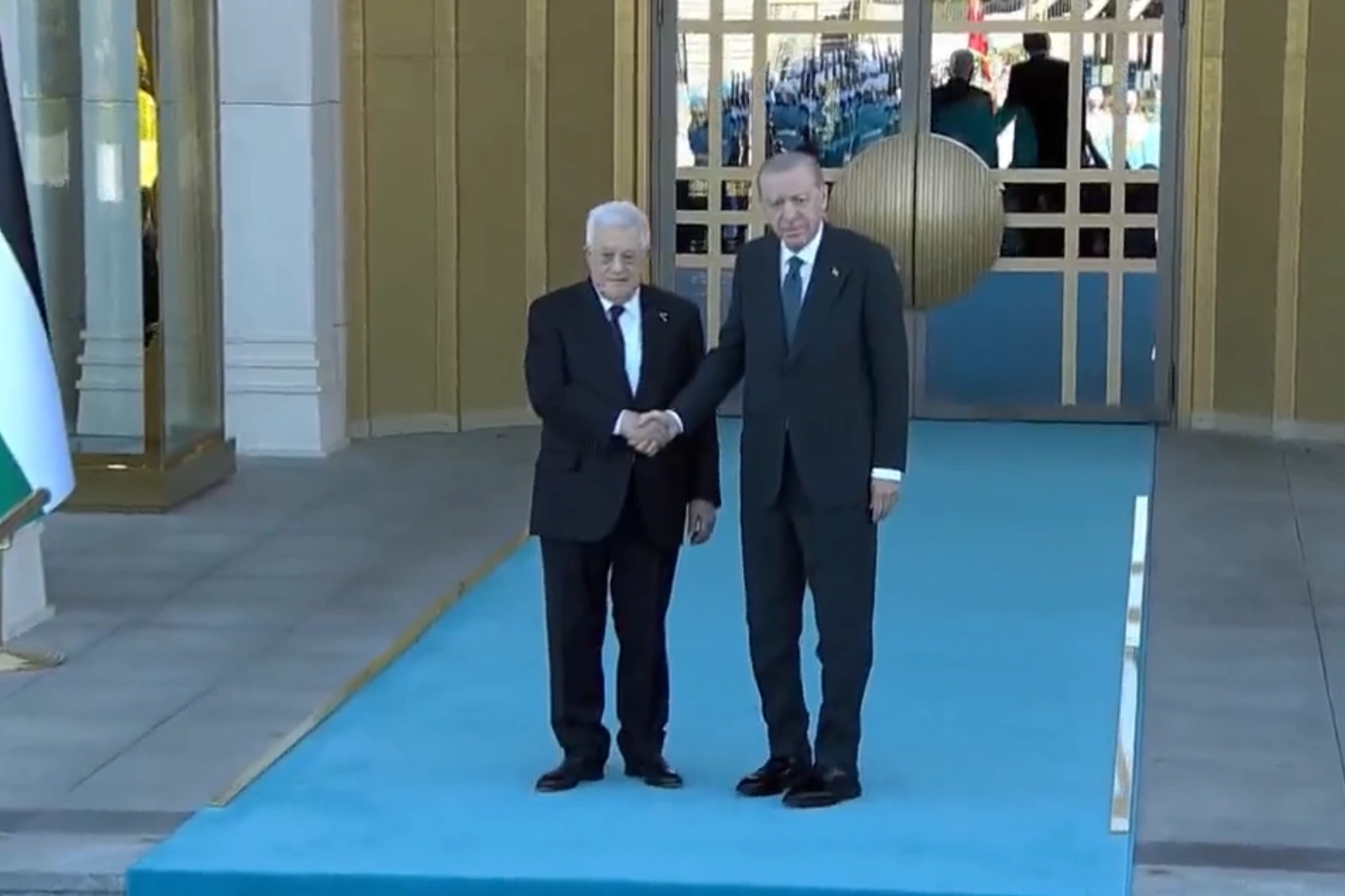 Filistin Devlet Başkanı Mahmud Abbas Başkent'te