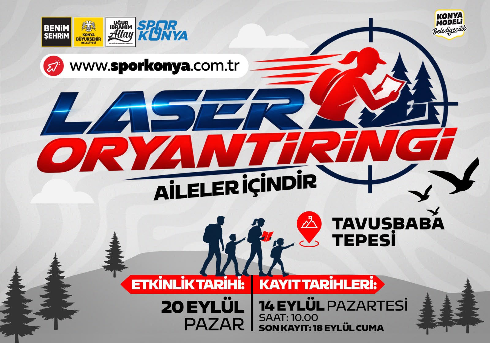 Konya’da sporsever aileler Tavusbaba Tepesi’nde yarışacak