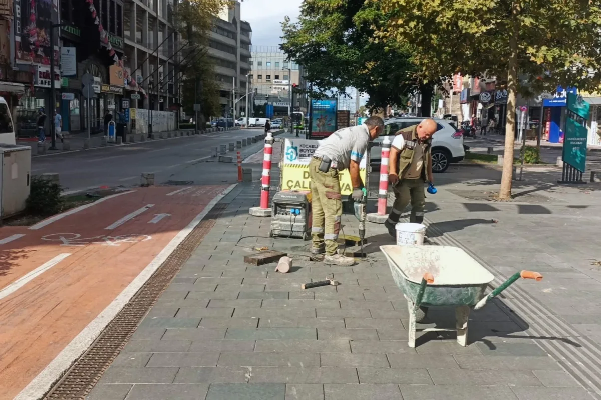 Kocaeli'de Yaya Yolları Güvenli Hale Getiriliyor