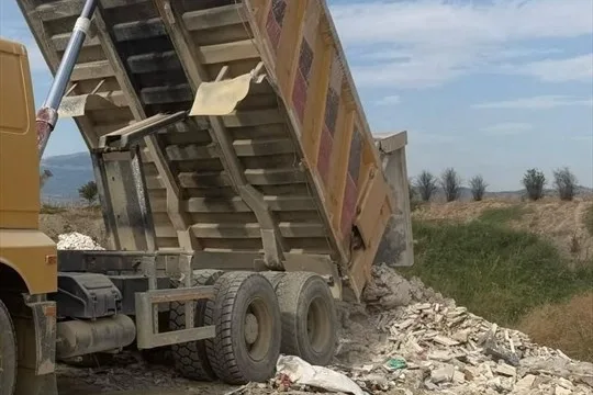 Denizli’de kaçak hafriyat dökümü önlendi, ceza uygulandı