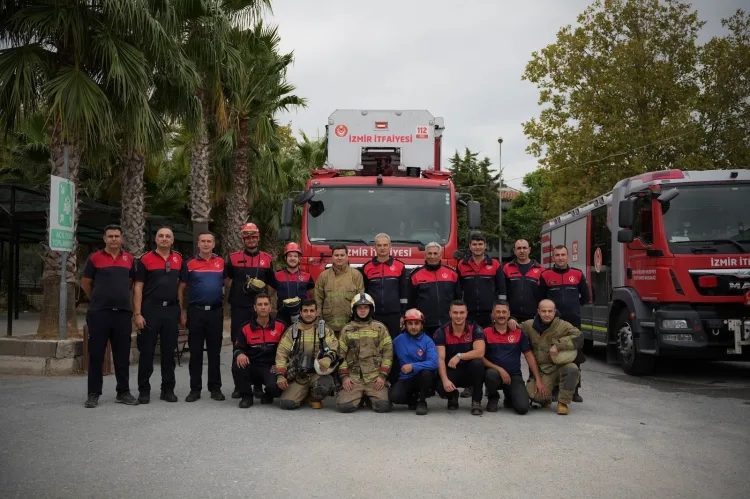 İzmir’de öğrencilere yangın ve afet eğitimi