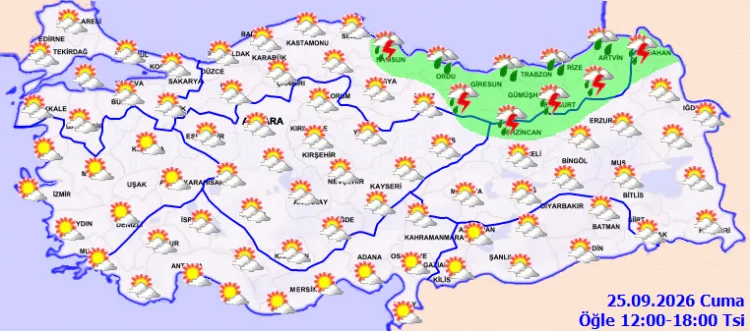 Karadeniz’in kıyı illerinde sağanak bekleniyor