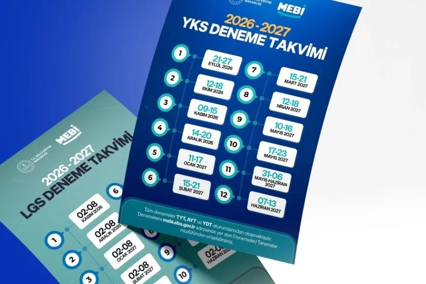 MEB, 2026-2027 için 12 YKS ve 10 LGS deneme takvimi açıkladı