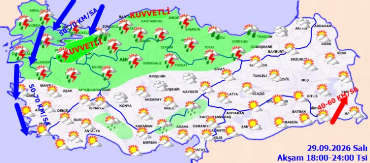 Meteoroloji’den kuvvetli yağış uyarısı! Bursa ve Kocaeli’ye dikkat!