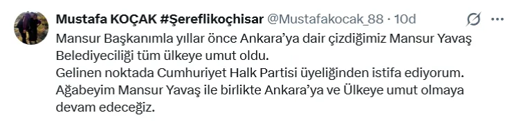 Mansur Yavaş’ın ardından Ankara’da peş peşe istifalar...
