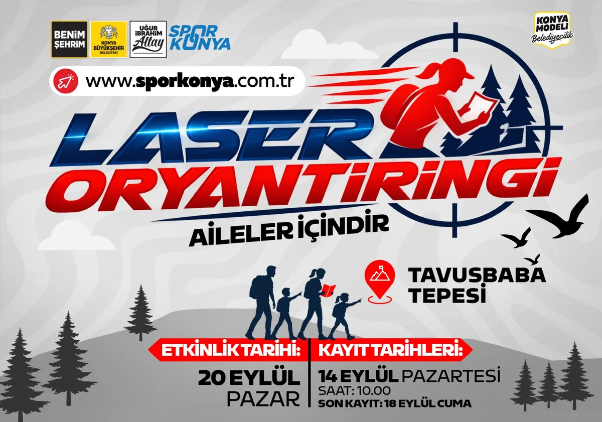 Konya’da Aileler Laser Oryantiringi Yarışacak