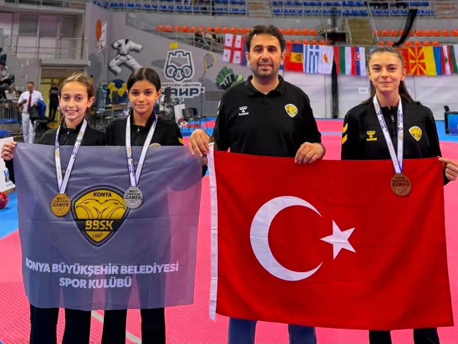Konya Büyükşehir Tekvando Avrupa Şampiyona Katıldı