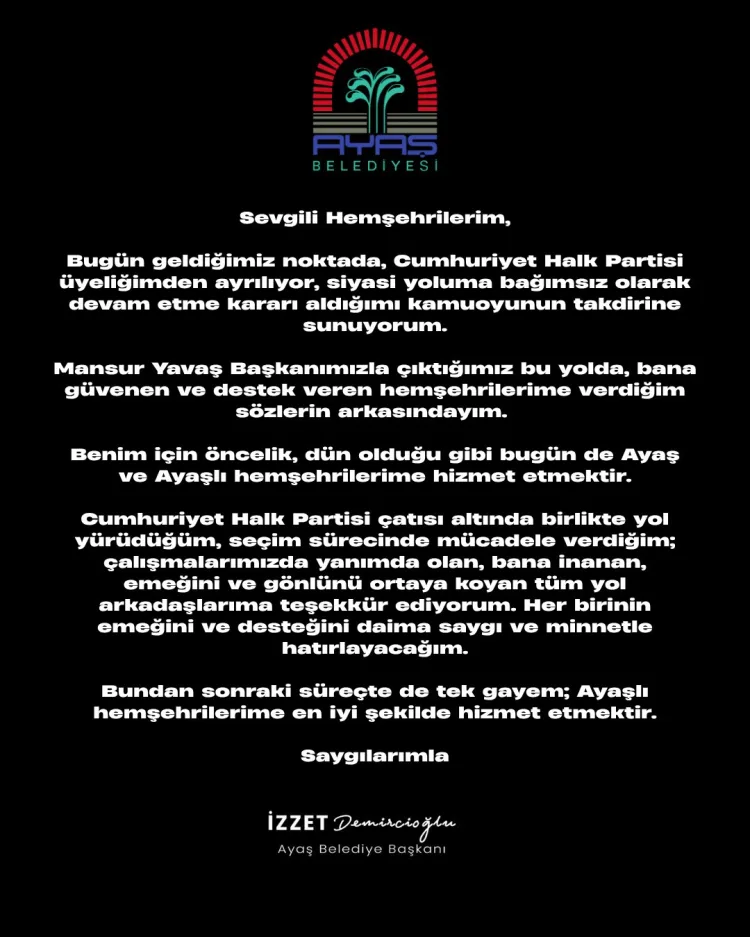 Mansur Yavaş’ın ardından Ankara’da peş peşe istifalar...