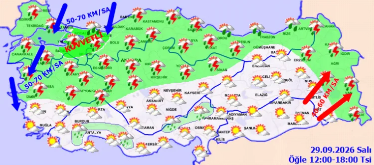 Meteoroloji’den kuvvetli yağış uyarısı! Bursa ve Kocaeli’ye dikkat!
